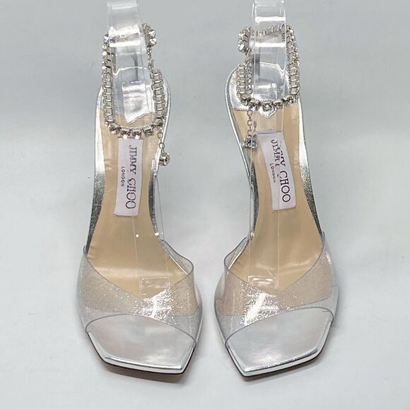 Jimmy Choo Saeda 100 Embellished High Heel Sandals size 39 - Picture 4 of 15